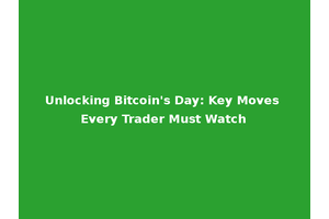 Unlocking Bitcoin's Day: Key Moves Every Trader Must Watch