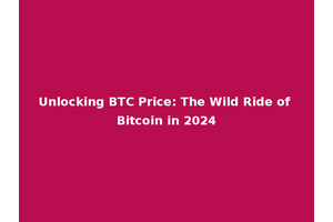 Unlocking BTC Price: The Wild Ride of Bitcoin in 2024