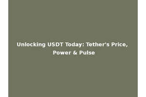 Unlocking USDT Today: Tether's Price, Power & Pulse