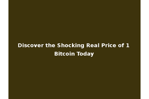 Discover the Shocking Real Price of 1 Bitcoin Today