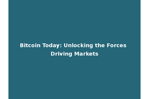 Bitcoin Today: Unlocking the Forces Driving Markets