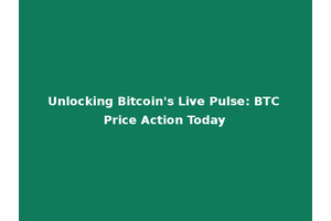 Unlocking Bitcoin's Live Pulse: BTC Price Action Today