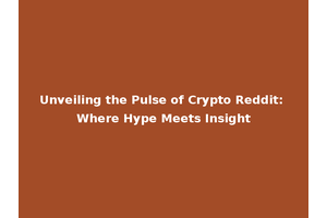 Unveiling the Pulse of Crypto Reddit: Where Hype Meets Insight