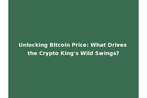Unlocking Bitcoin Price: What Drives the Crypto King's Wild Swings?