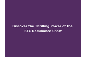 Discover the Thrilling Power of the BTC Dominance Chart