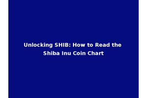 Unlocking SHIB: How to Read the Shiba Inu Coin Chart