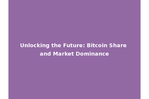 Unlocking the Future: Bitcoin Share and Market Dominance