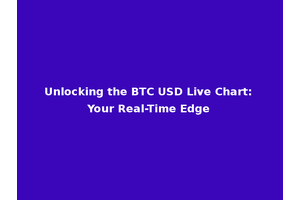 Unlocking the BTC USD Live Chart: Your Real-Time Edge