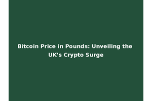 Bitcoin Price in Pounds: Unveiling the UK's Crypto Surge