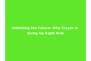 Unlocking the Future: Why Crypto Is Going Up Right Now