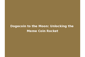 Dogecoin to the Moon: Unlocking the Meme Coin Rocket