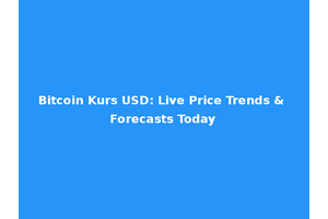Bitcoin Kurs USD: Live Price Trends & Forecasts Today