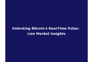 Unlocking Bitcoin's Real-Time Pulse: Live Market Insights