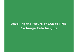 Unveiling the Future of CAD to RMB Exchange Rate Insights