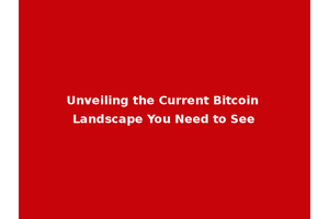 Unveiling the Current Bitcoin Landscape You Need to See