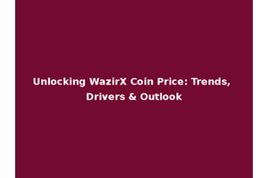 Unlocking WazirX Coin Price: Trends, Drivers & Outlook