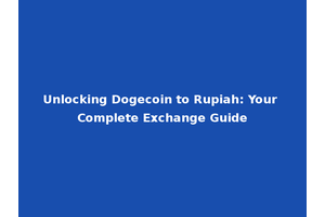 Unlocking Dogecoin to Rupiah: Your Complete Exchange Guide