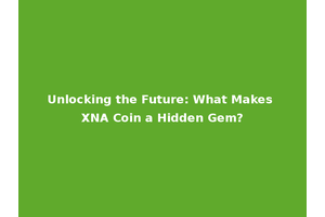 Unlocking the Future: What Makes XNA Coin a Hidden Gem?