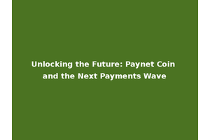 Unlocking the Future: Paynet Coin and the Next Payments Wave