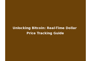 Unlocking Bitcoin: Real-Time Dollar Price Tracking Guide