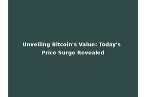 Unveiling Bitcoin's Value: Today's Price Surge Revealed