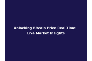 Unlocking Bitcoin Price Real-Time: Live Market Insights